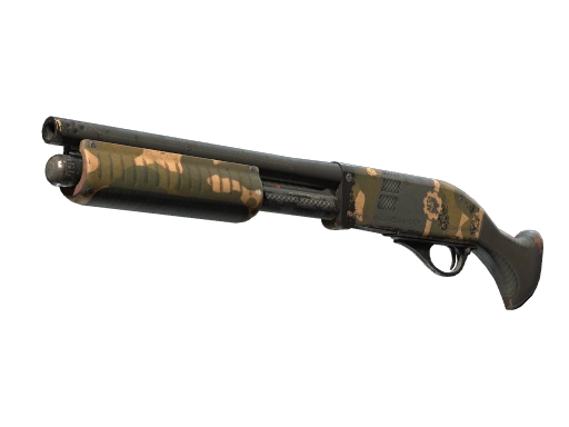 StatTrak™ Sawed-Off | Black Sand (Battle-Scarred)