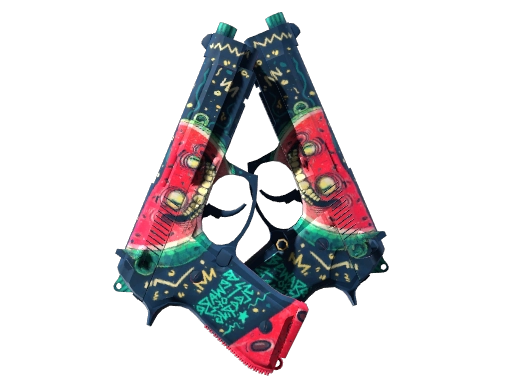 StatTrak™ Dual Berettas | Melondrama (Factory New)