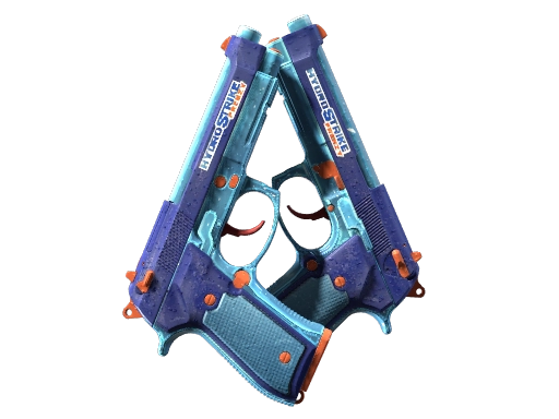 StatTrak™ Dual Berettas | Hydro Strike (Minimal Wear)