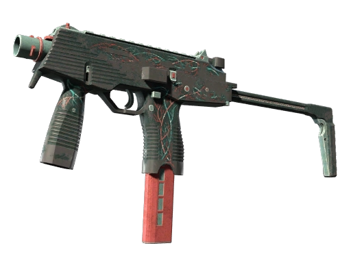 MP9 | Capillary (Battle-Scarred)
