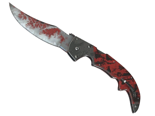 ★ Falchion Knife | Crimson Web (Battle-Scarred)