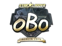 Sticker | oBo (Gold) | Berlin 2019