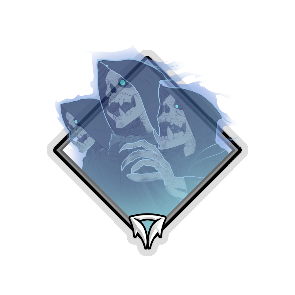 Glitter Crownfall Sticker - Skeleton Ancestors
