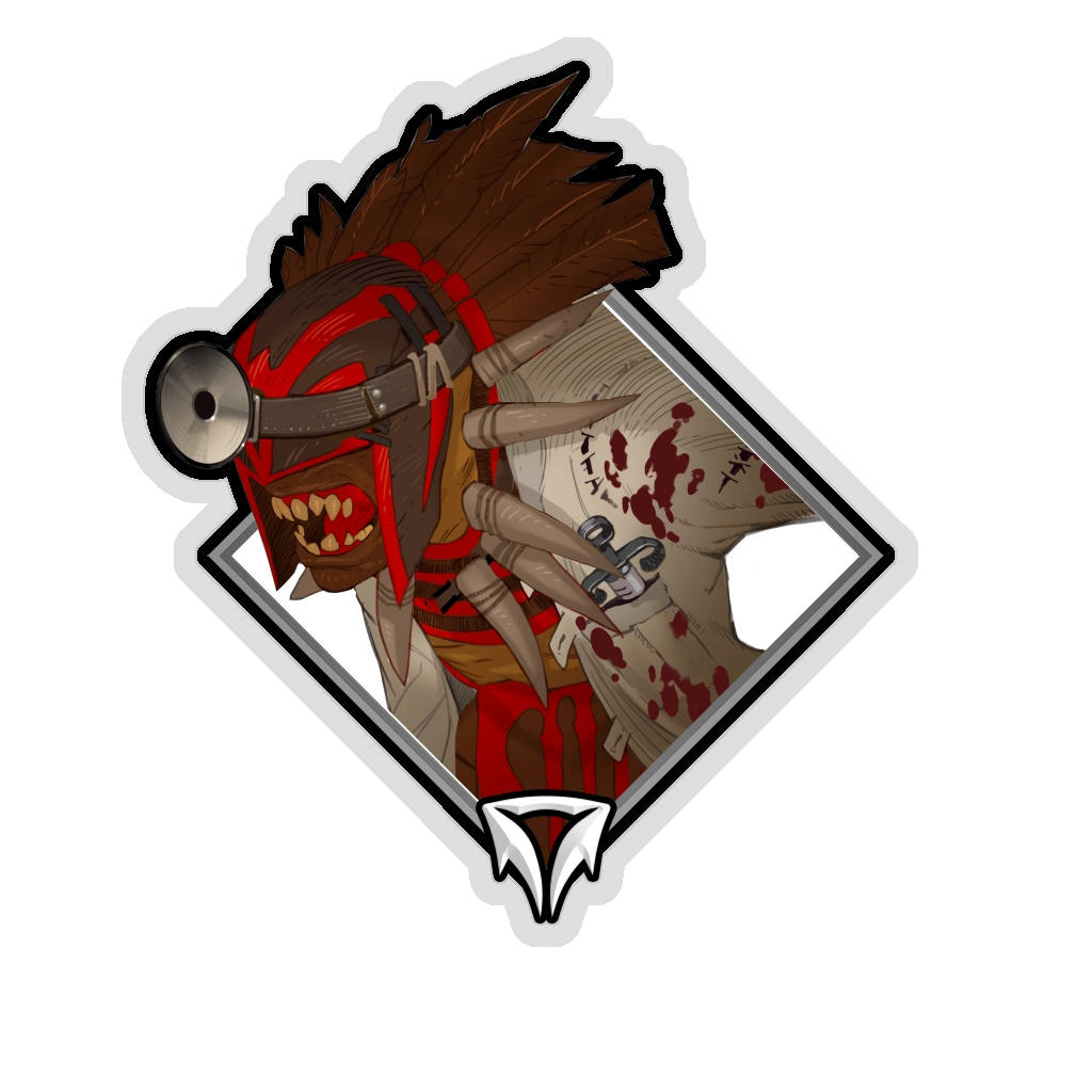 Holo Crownfall Sticker - Bloodseeker