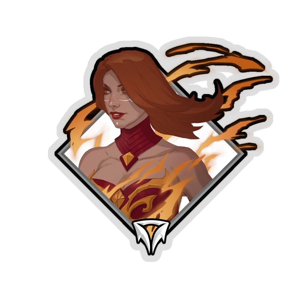 Holo Crownfall Sticker - Lina