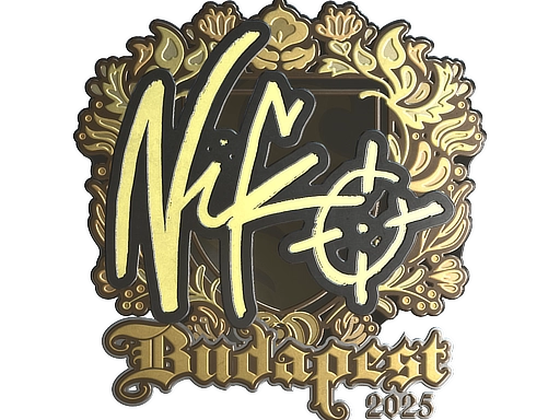 Sticker | NiKo (Gold) | Budapest 2025