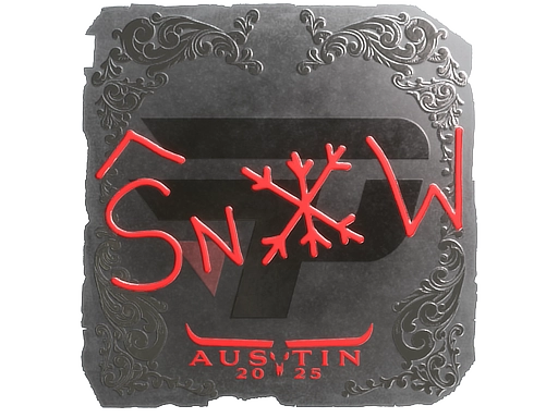 Sticker | snow (Foil) | Austin 2025