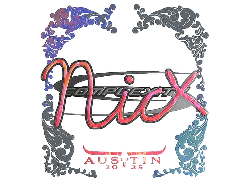 Sticker | nicx (Holo) | Austin 2025